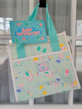 Diaper Bag Connection Mint Bear Print Baby Tote Bag Milk Bag